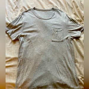 J Crew Jeans grey t shirt, medium front pocket